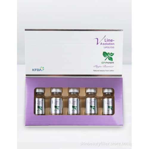 Original Korea Vline A Solution 10ml * 5vial for face slimming, losing weight, burning fat